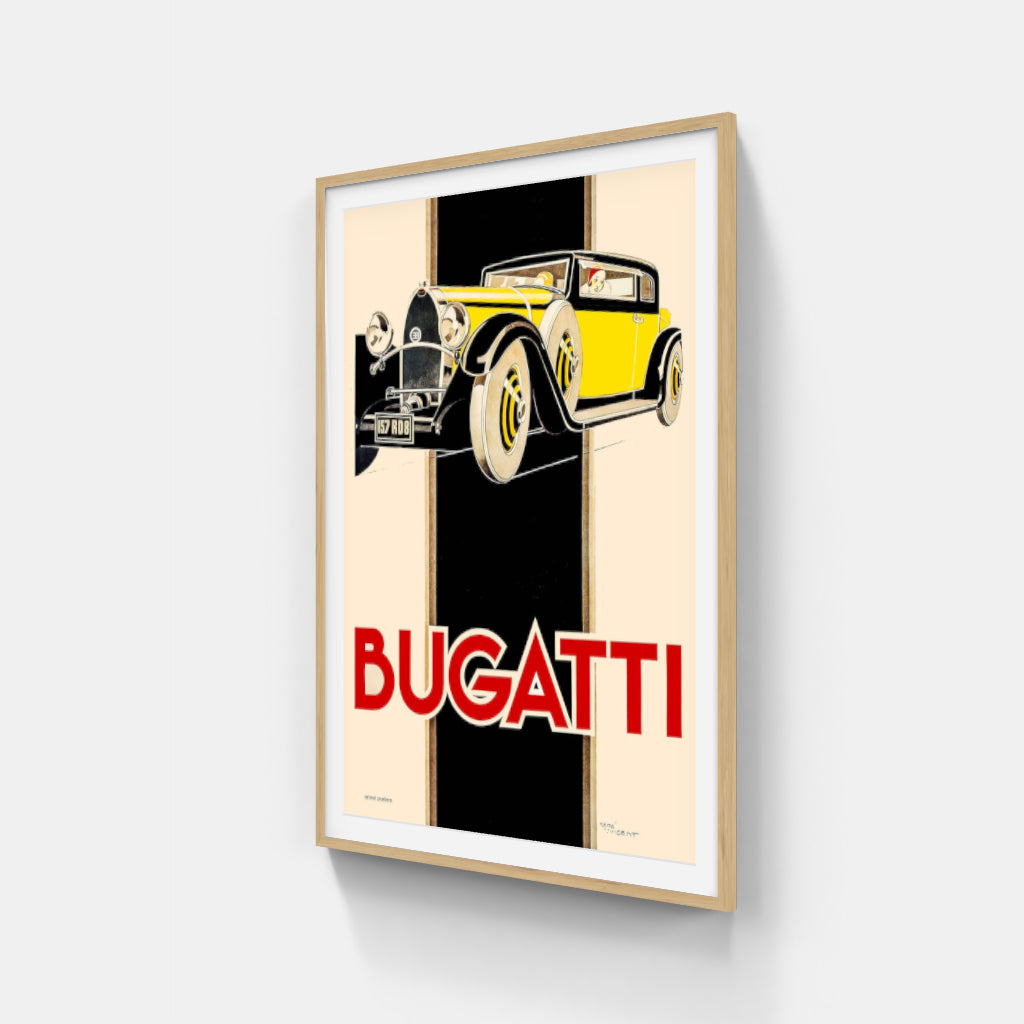 Bugatti Royale retro poster