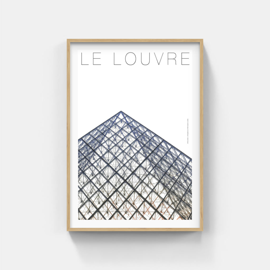 Le Louvre architecture poster