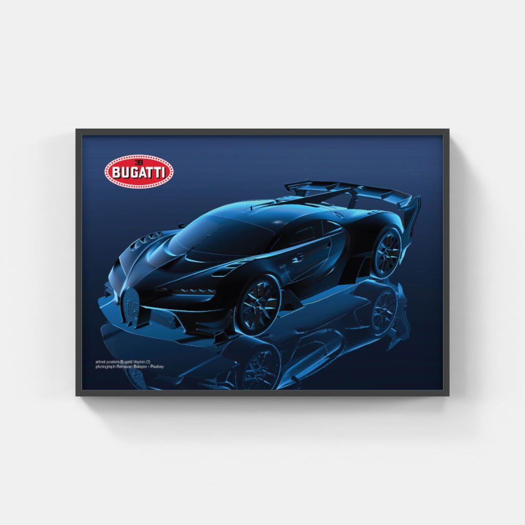 Bugatti Chiron Sport “Blue Shadow” poster