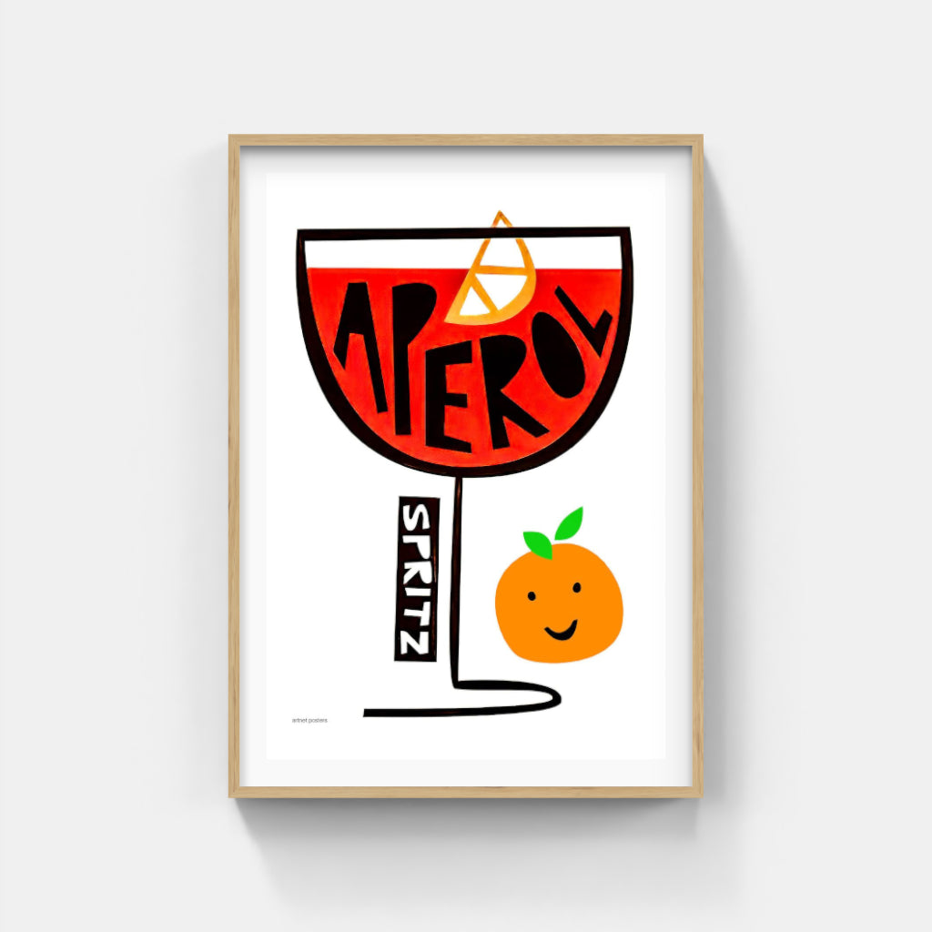 Aperol Spritz retro poster