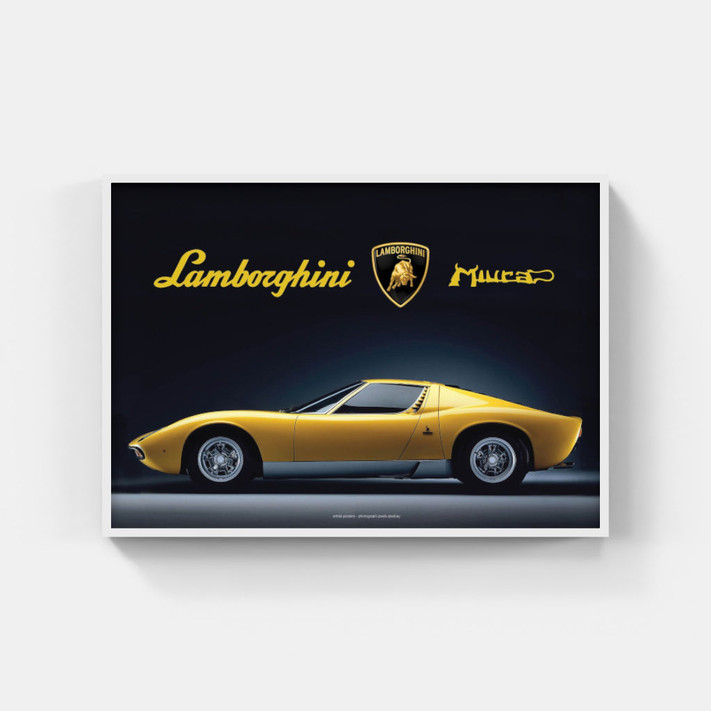 Lamborghini Miura poster