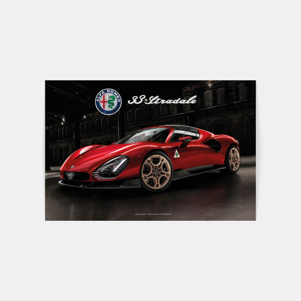 Alfa Romeo 33 Stradale - super car poster