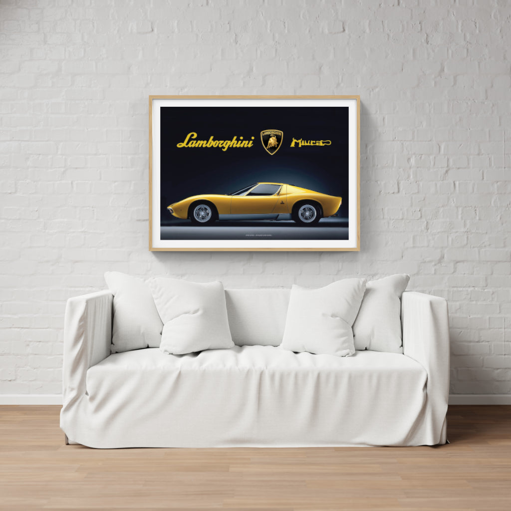 Lamborghini Miura poster