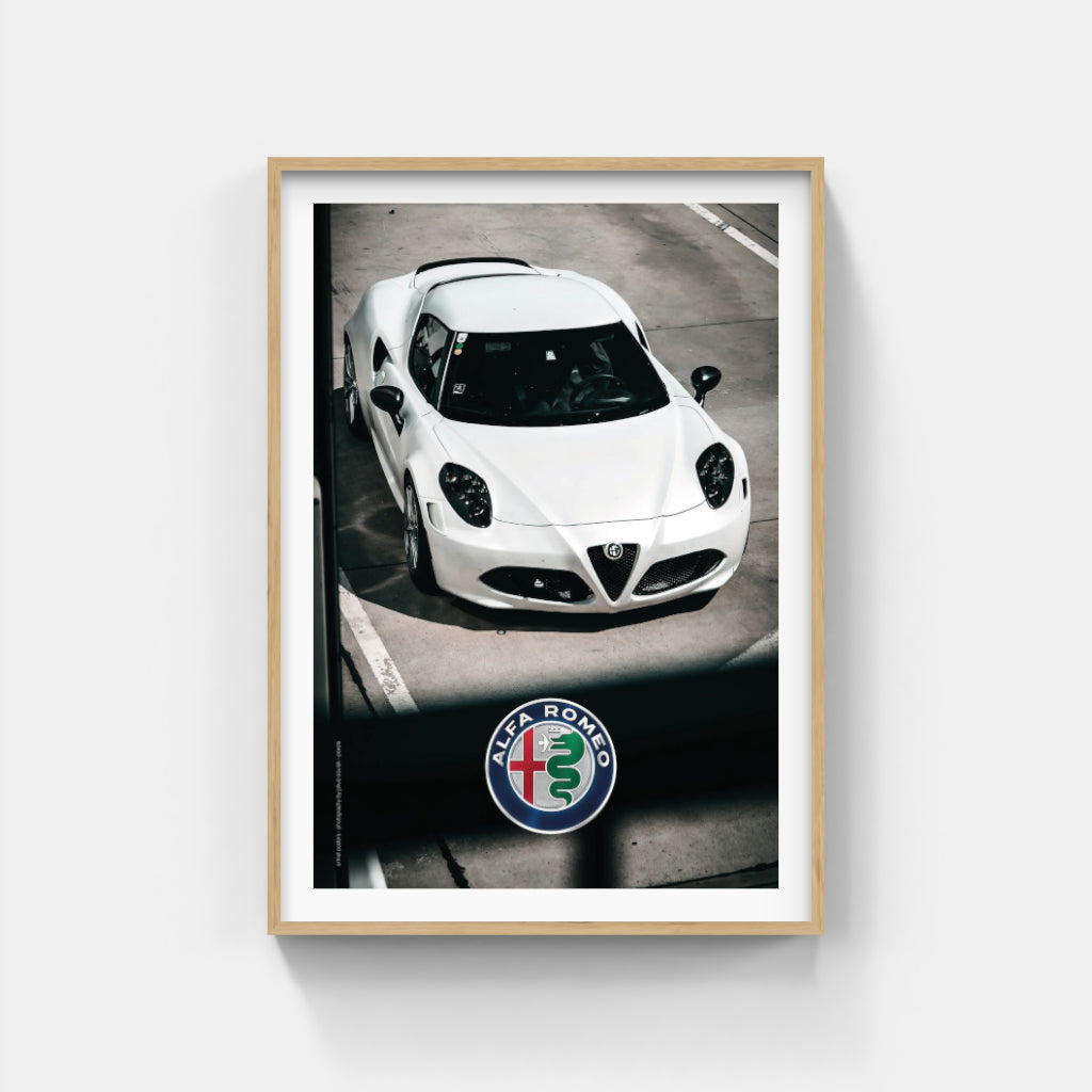 Alfa Romeo 4C - supercar poster