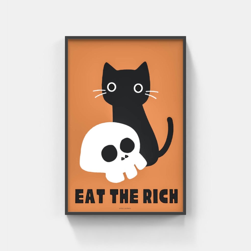 Anti-Capitalist Cat poster