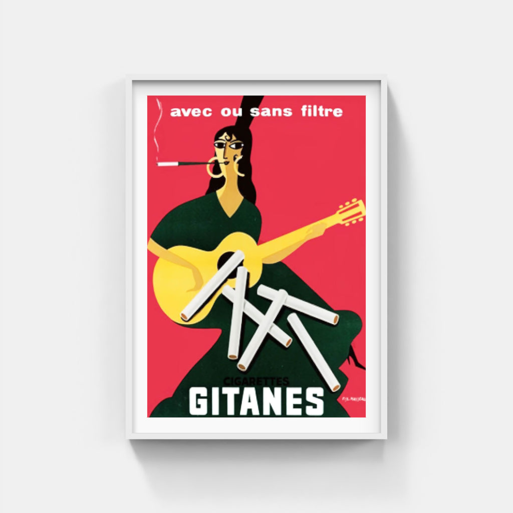 Gitanes Guitar poster