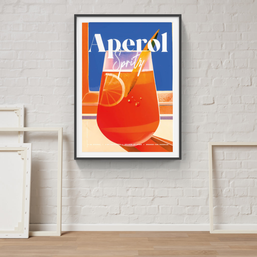 Aperol Spritz retro poster