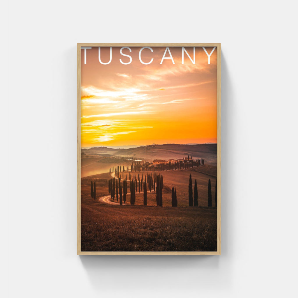 Tuscany Sunset poster