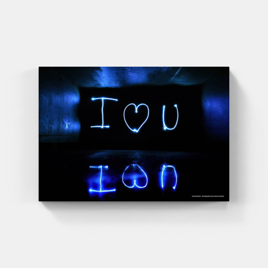 I Love You - neon poster