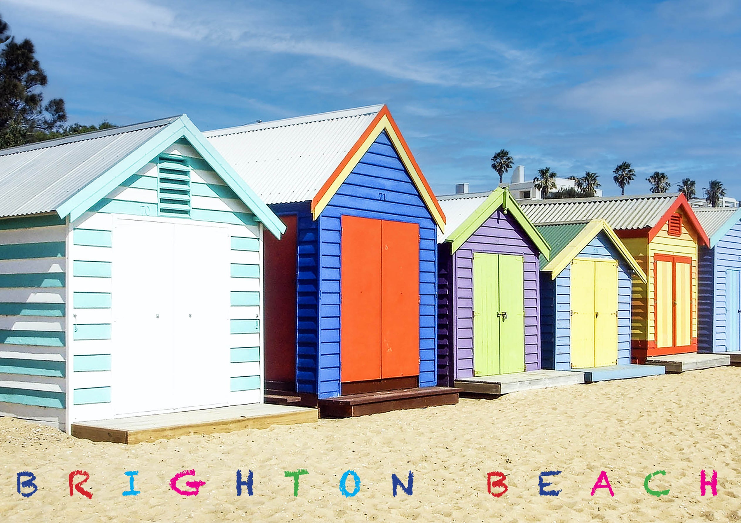 Brighton Beach Huts poster