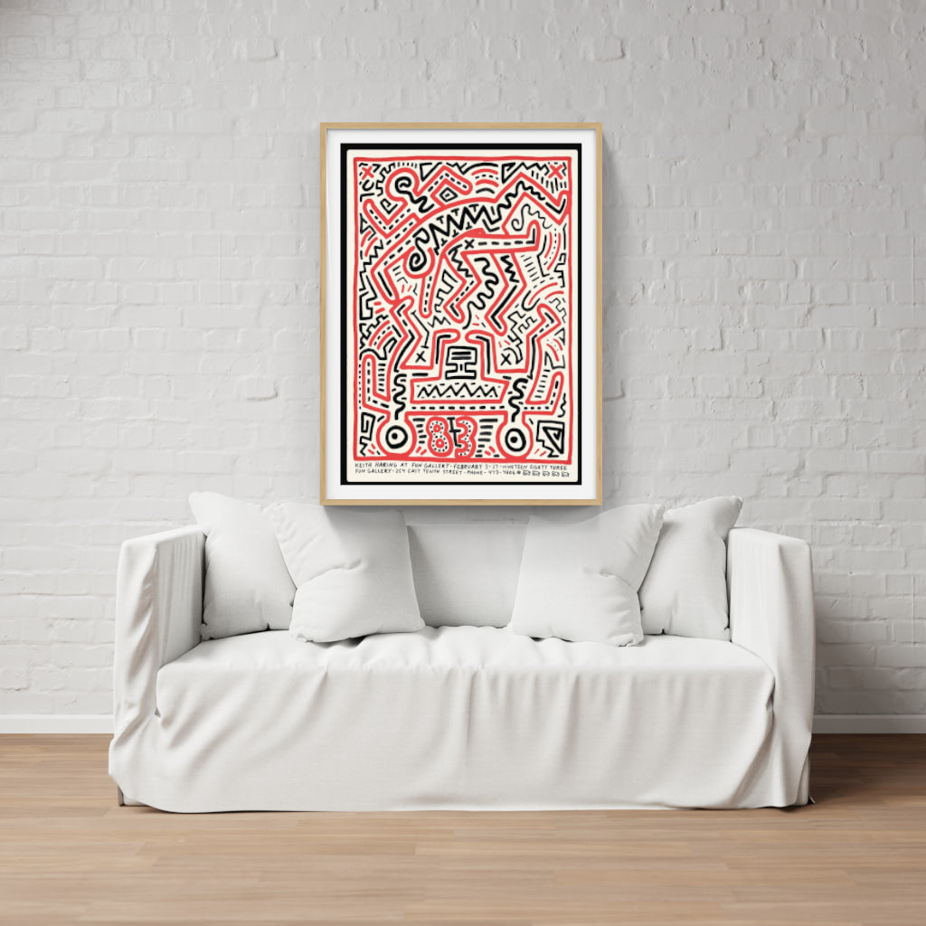 Keith Haring at the Fun Gallery poster