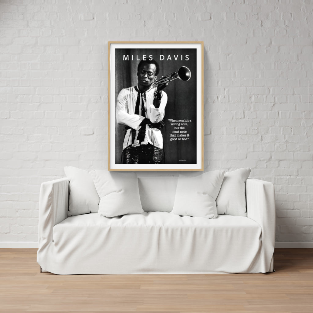 Miles Davis Wrong Note poster