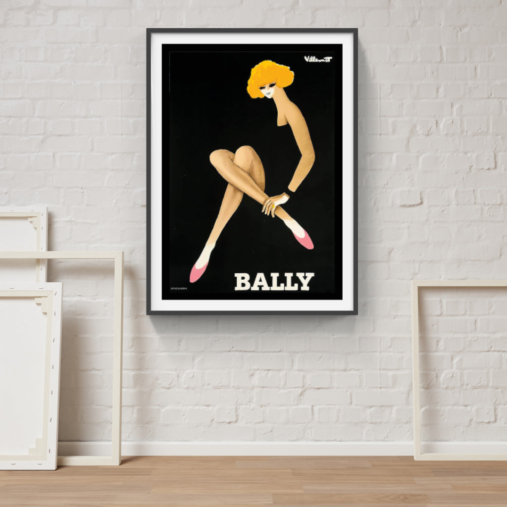 Bally by Villemot 1964 poster