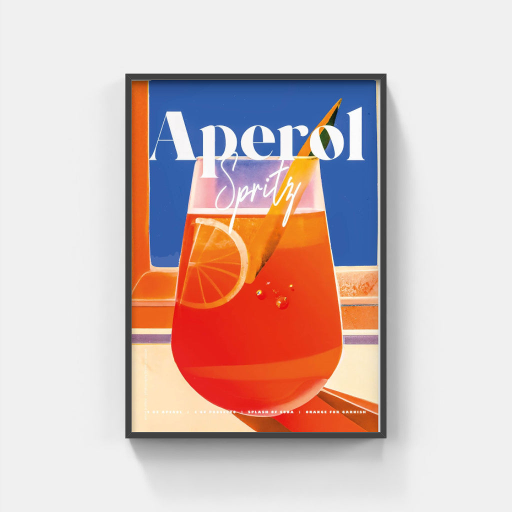 Aperol Spritz retro poster