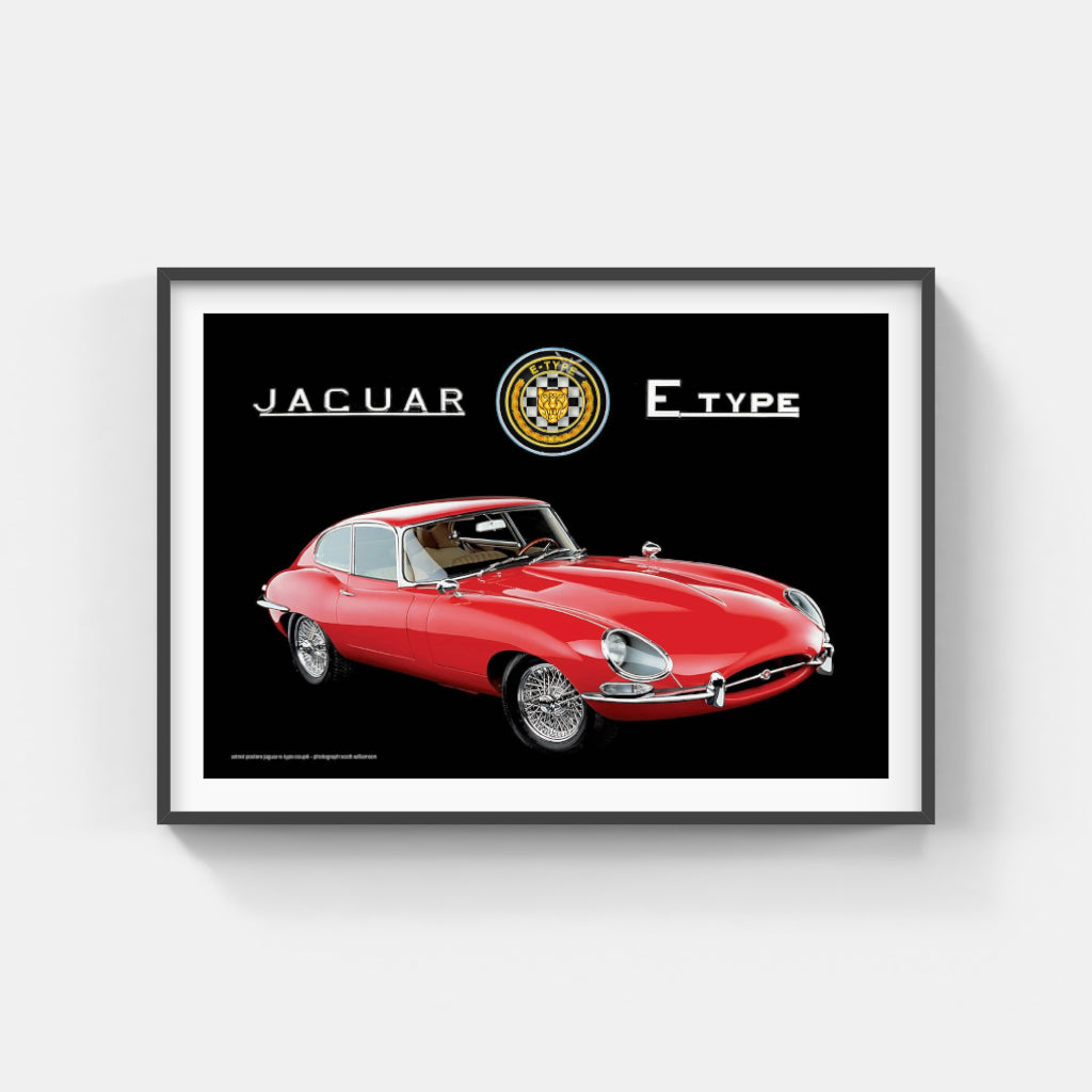 Jaguar E-Type Coupe poster