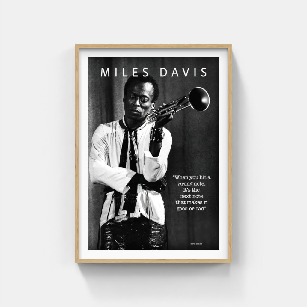 Miles Davis Wrong Note poster