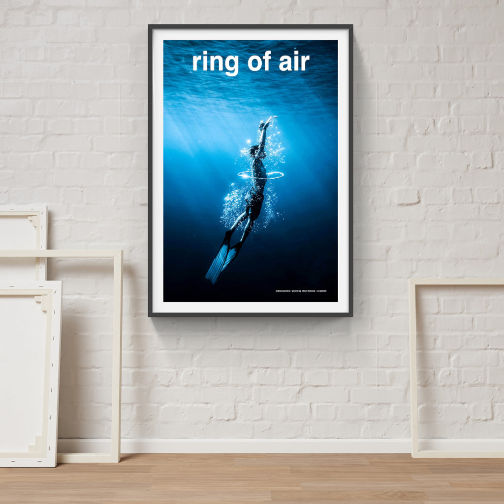 Blowing Bubbles diving poster