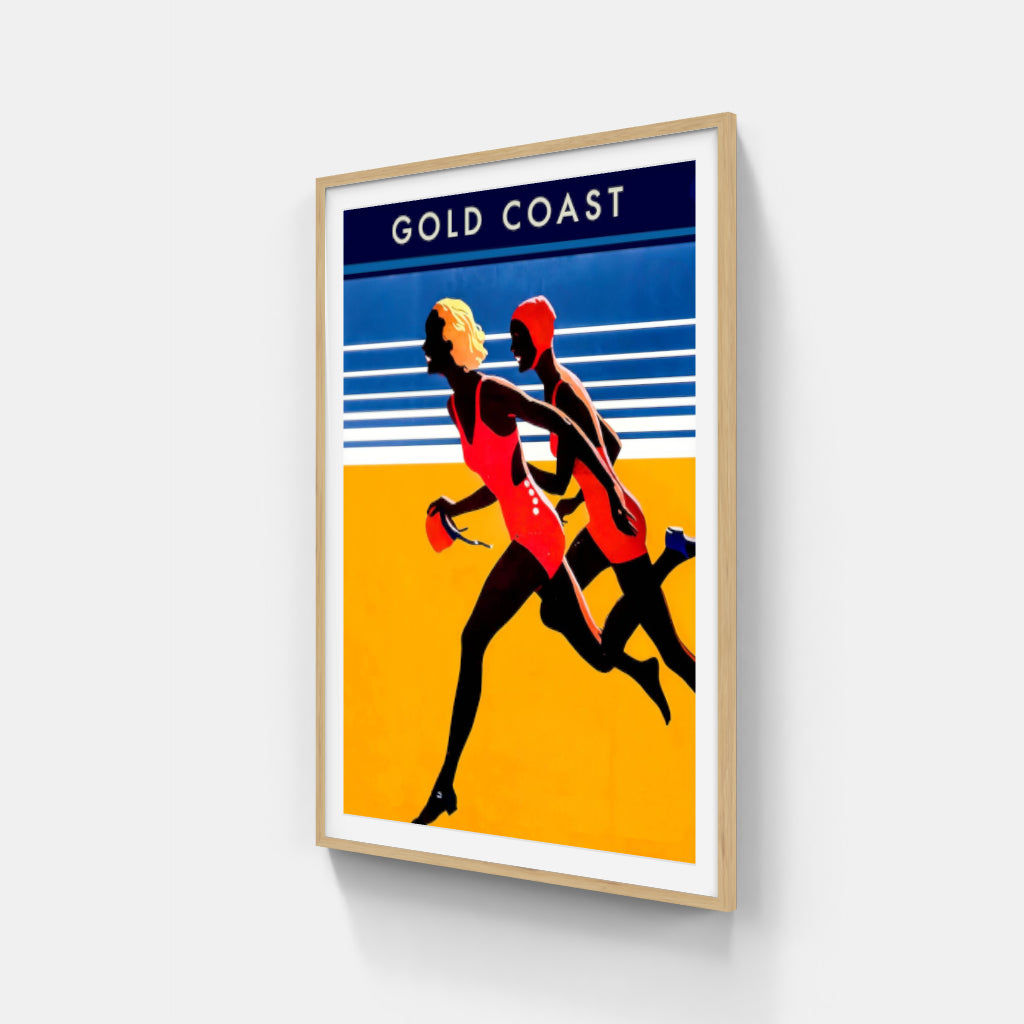 Gold Coast retro poster