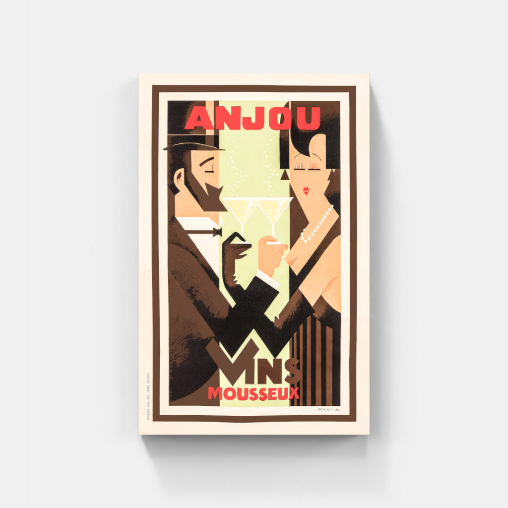 Vins Mousseux retro poster