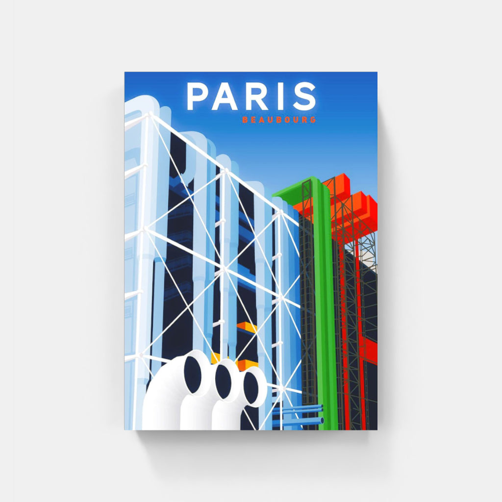 Paris Beaubourg poster