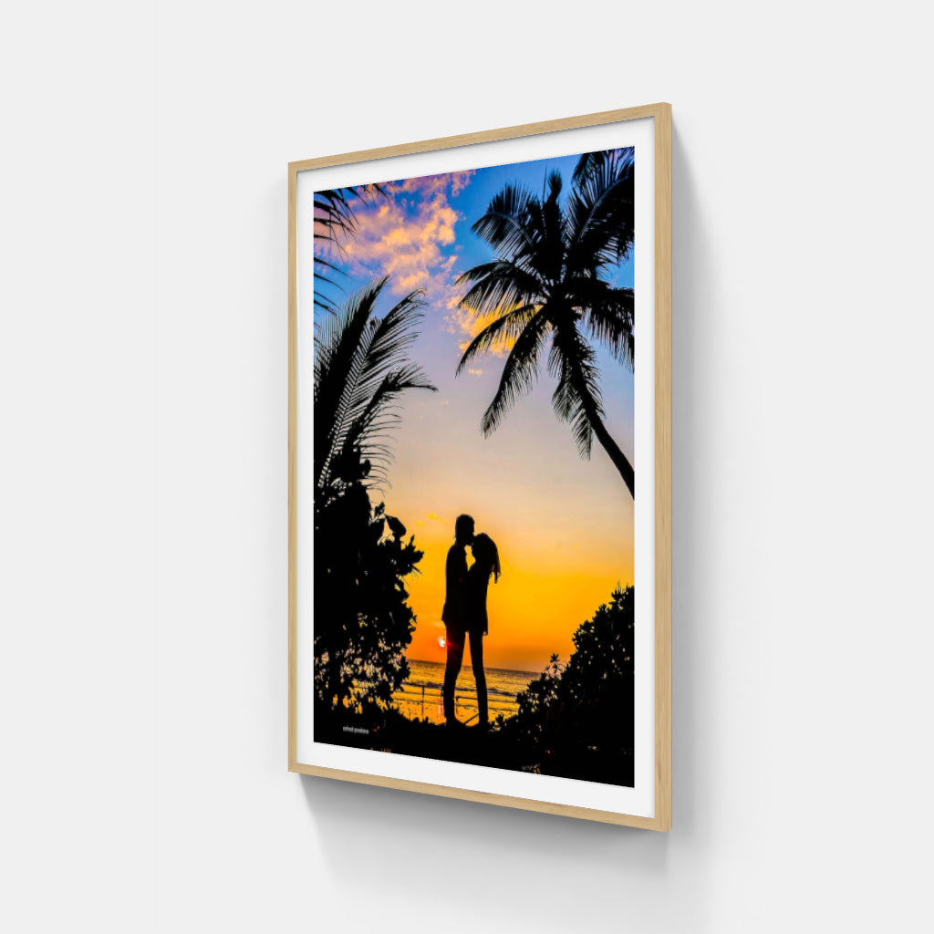 Maldives Sunset poster