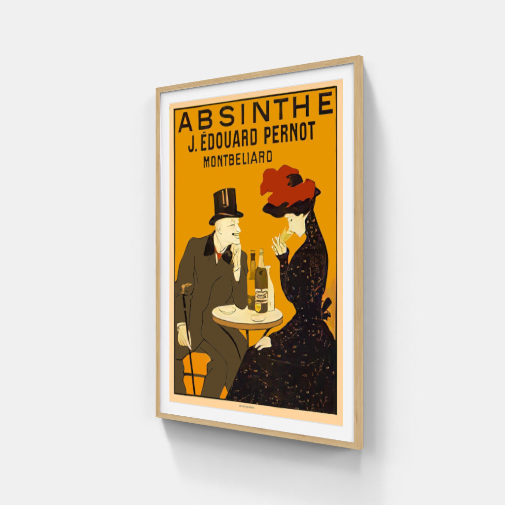 Absinthe makes the Heart Grow Fonder - retro poster