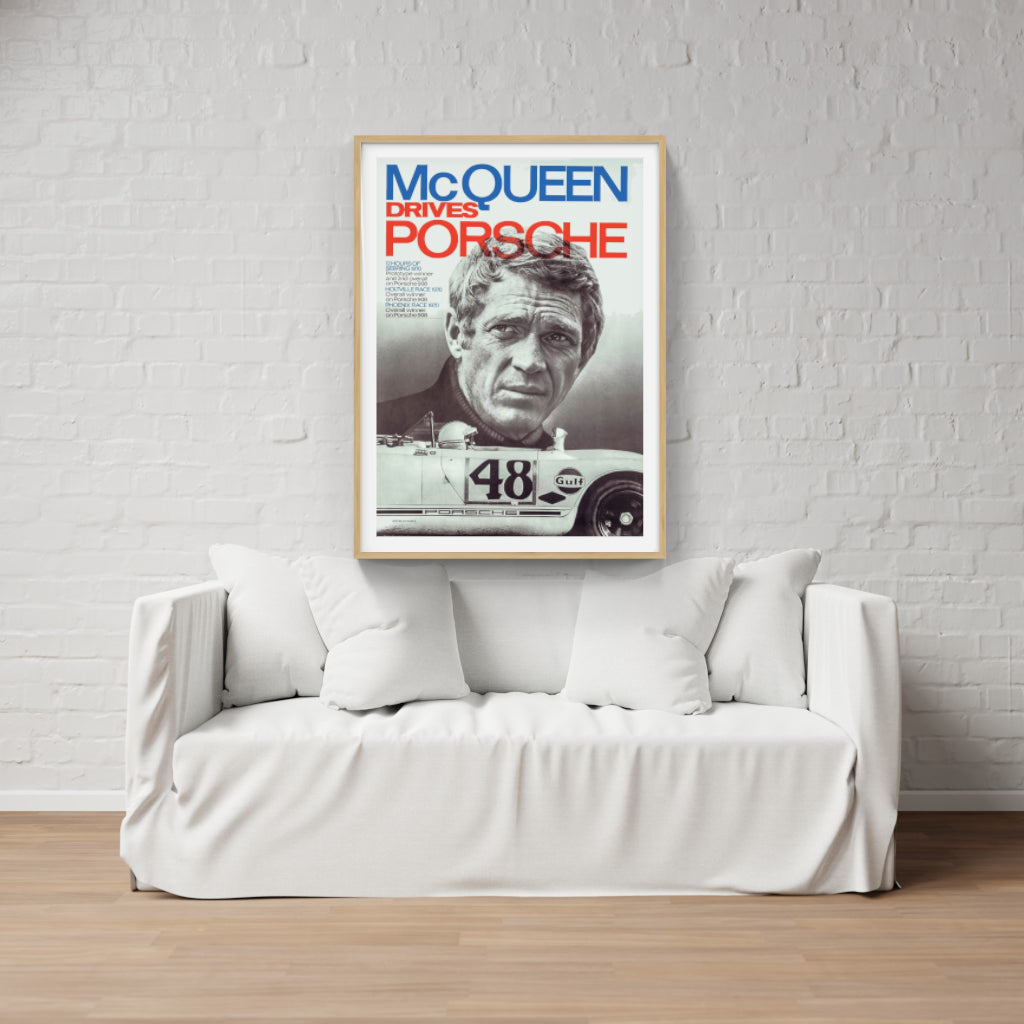 Porsche Steve McQueen poster