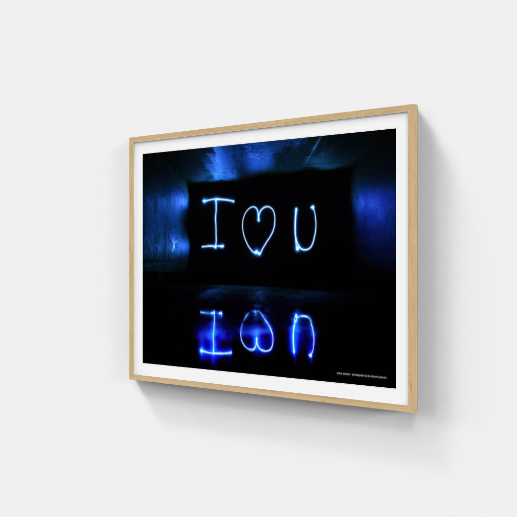 I Love You - neon poster