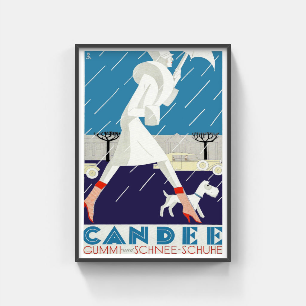 Candée Boots retro poster