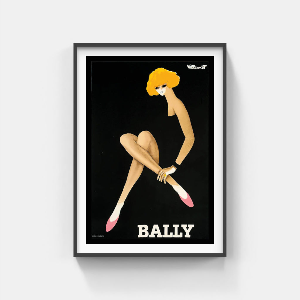 Bally by Villemot 1964 poster