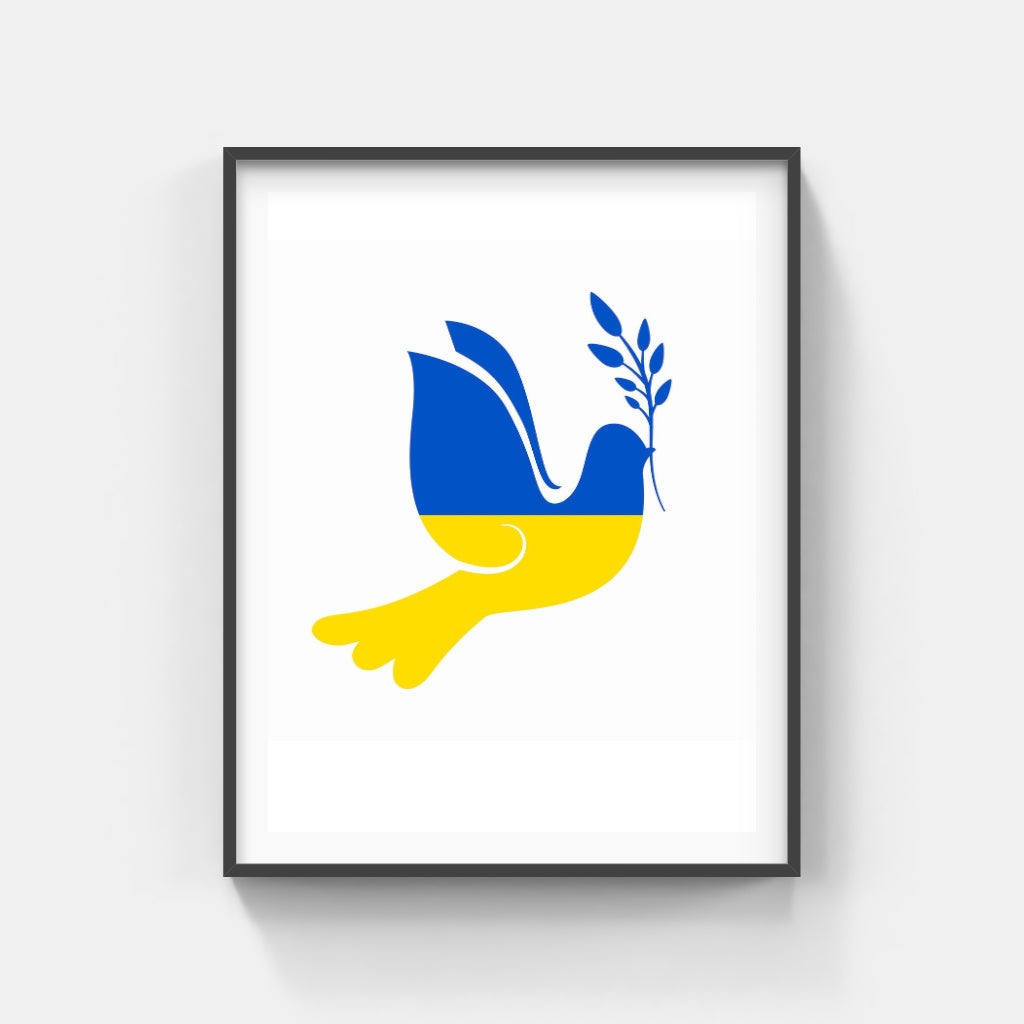 Ukraine Peace Dove poster