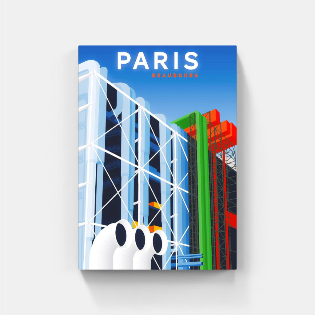 Paris Beaubourg poster