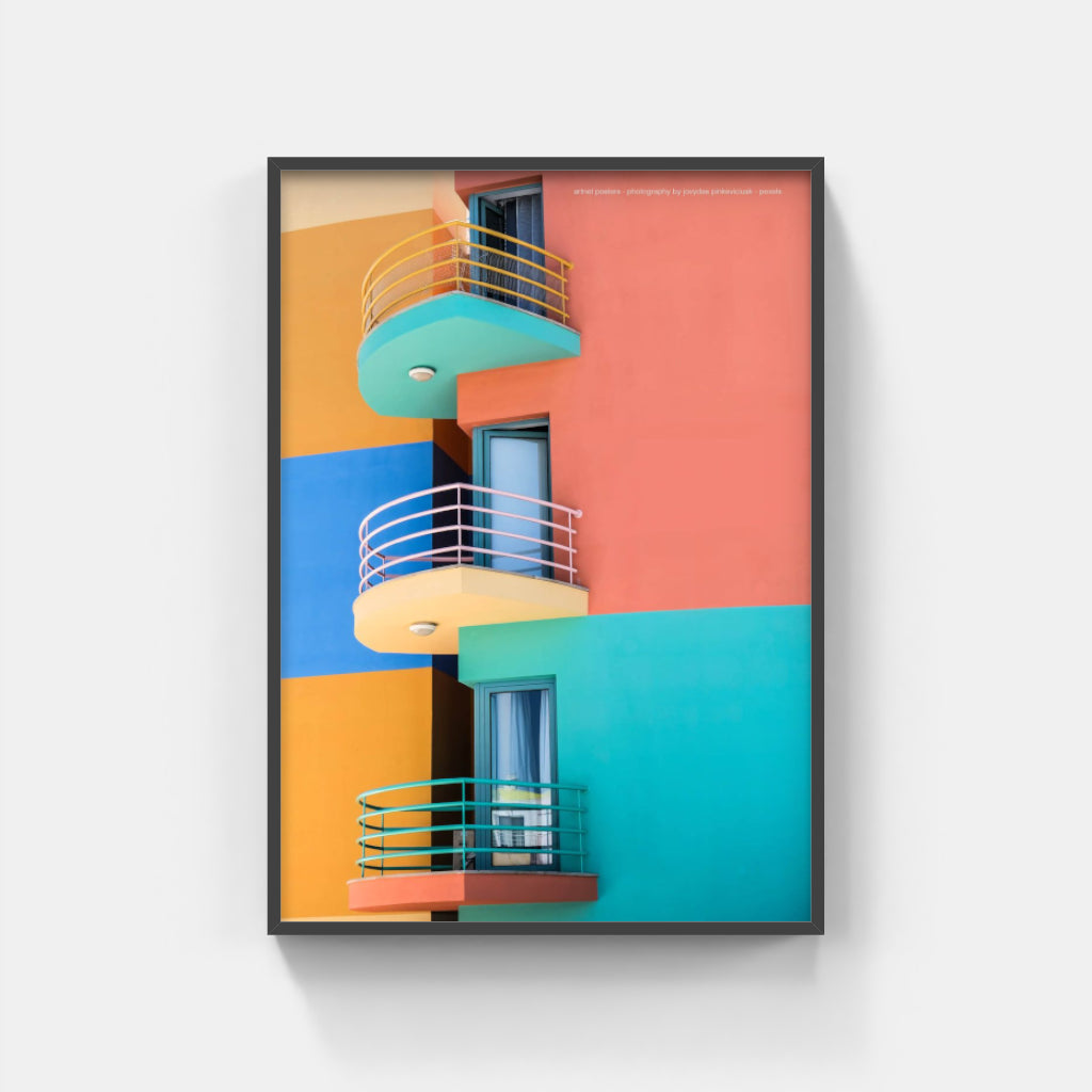 Marina de Albufeira, Portugal - architectural poster