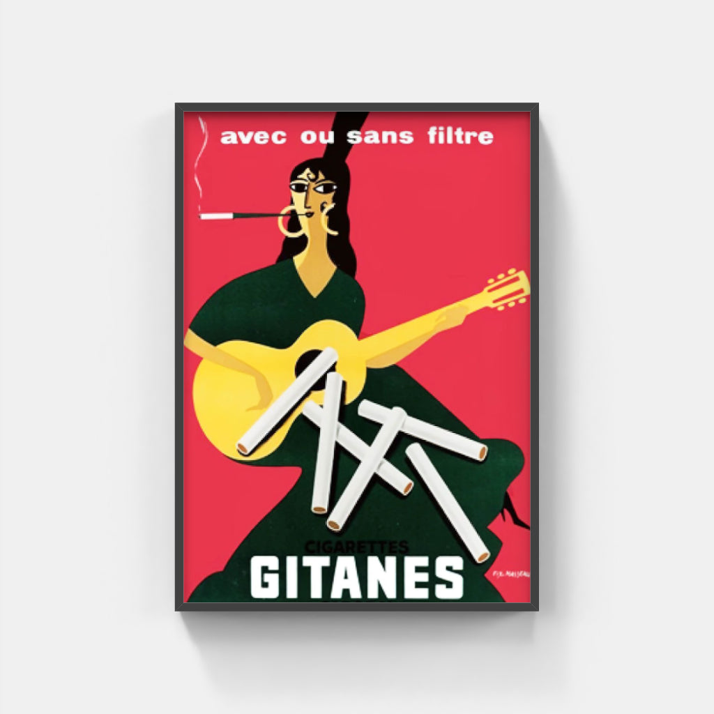 Gitanes Guitar poster