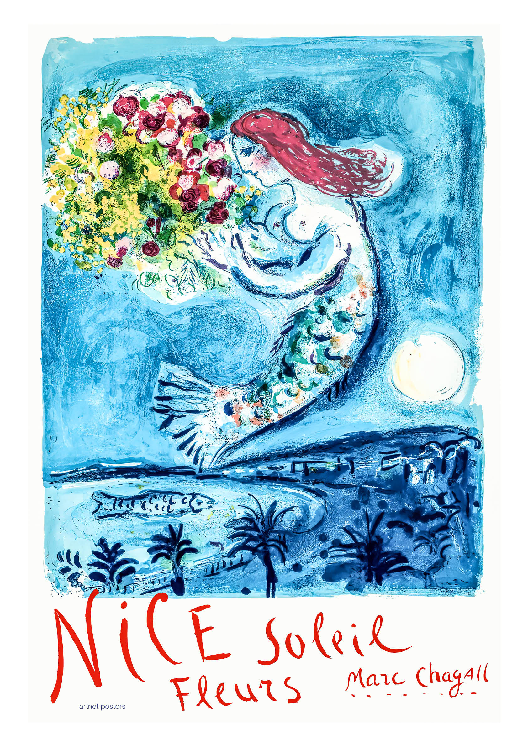 Chagall "Nice Fleurie" poster