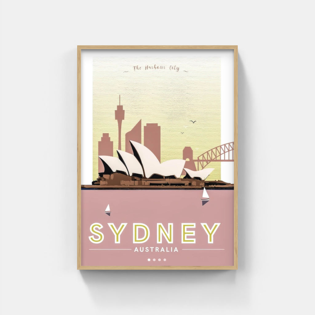 Sydney retro poster