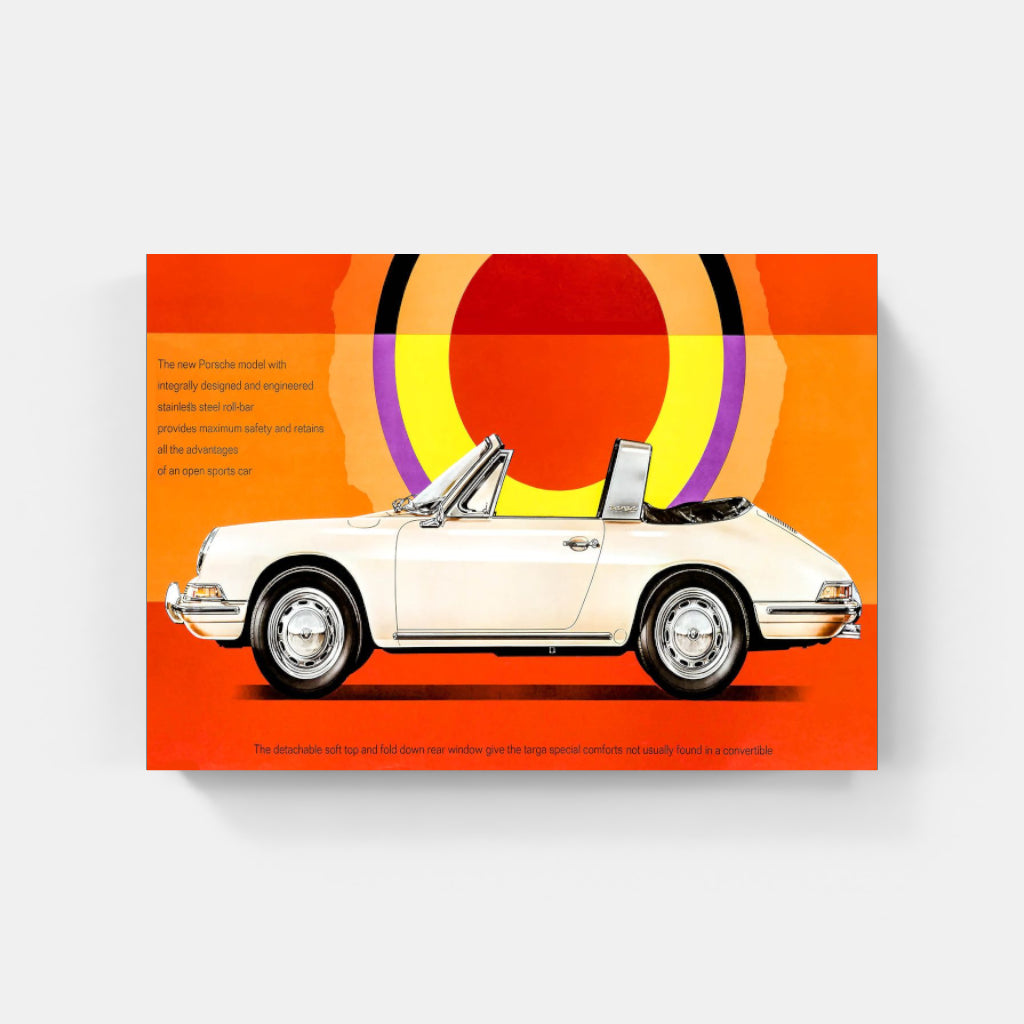 Porsche Targa retro poster