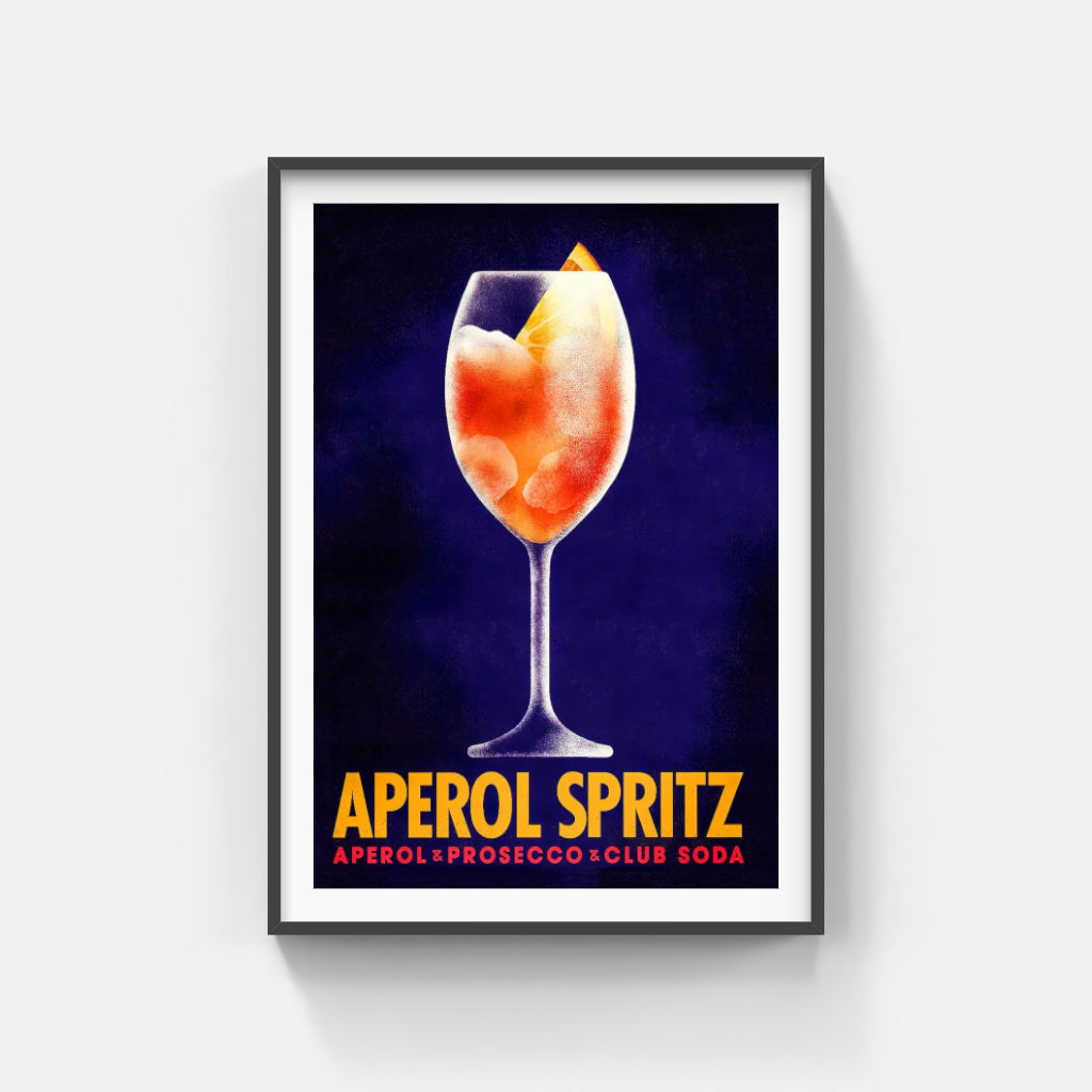 Aperol Spritz retro poster