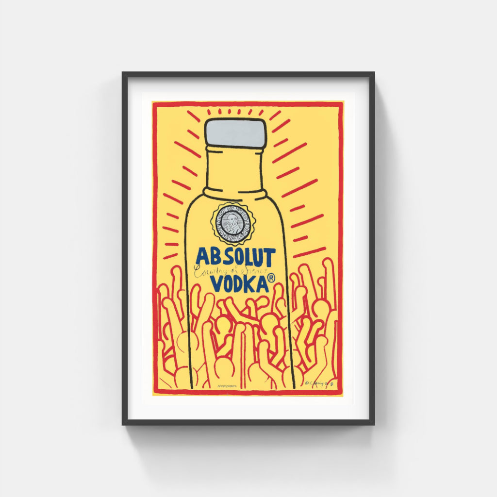 Keith Haring Absolut Vodka poster