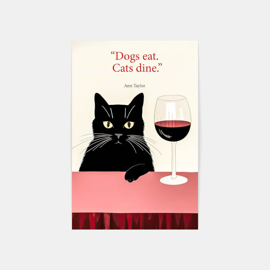 Dogs eat, Cats dine poster