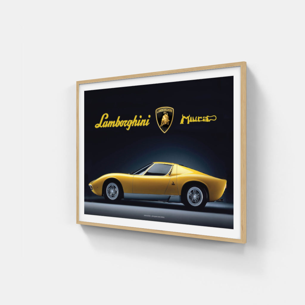 Lamborghini Miura poster