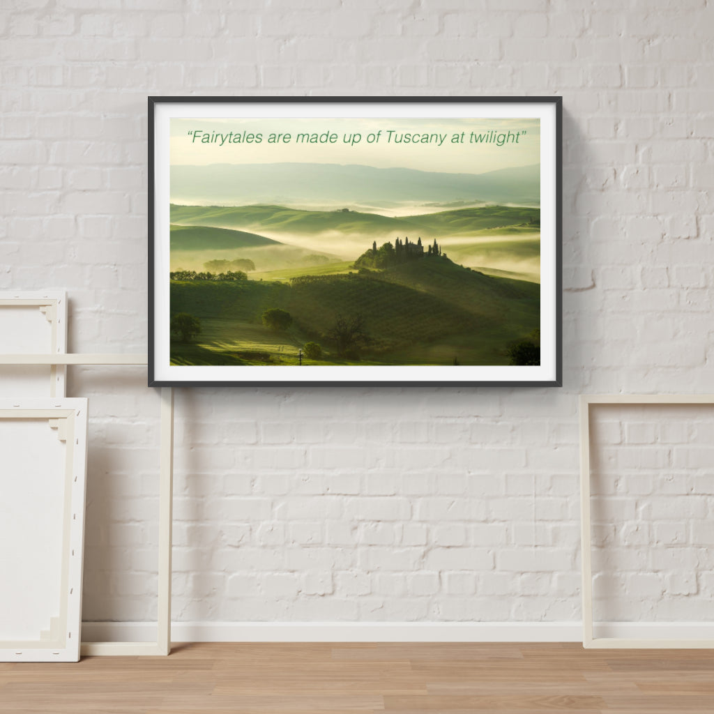 Tuscany fairy tale poster