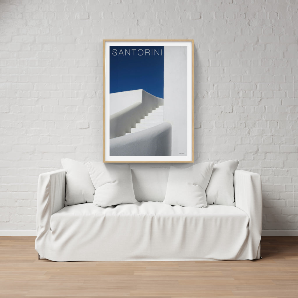 Santorini Steps - Greece poster