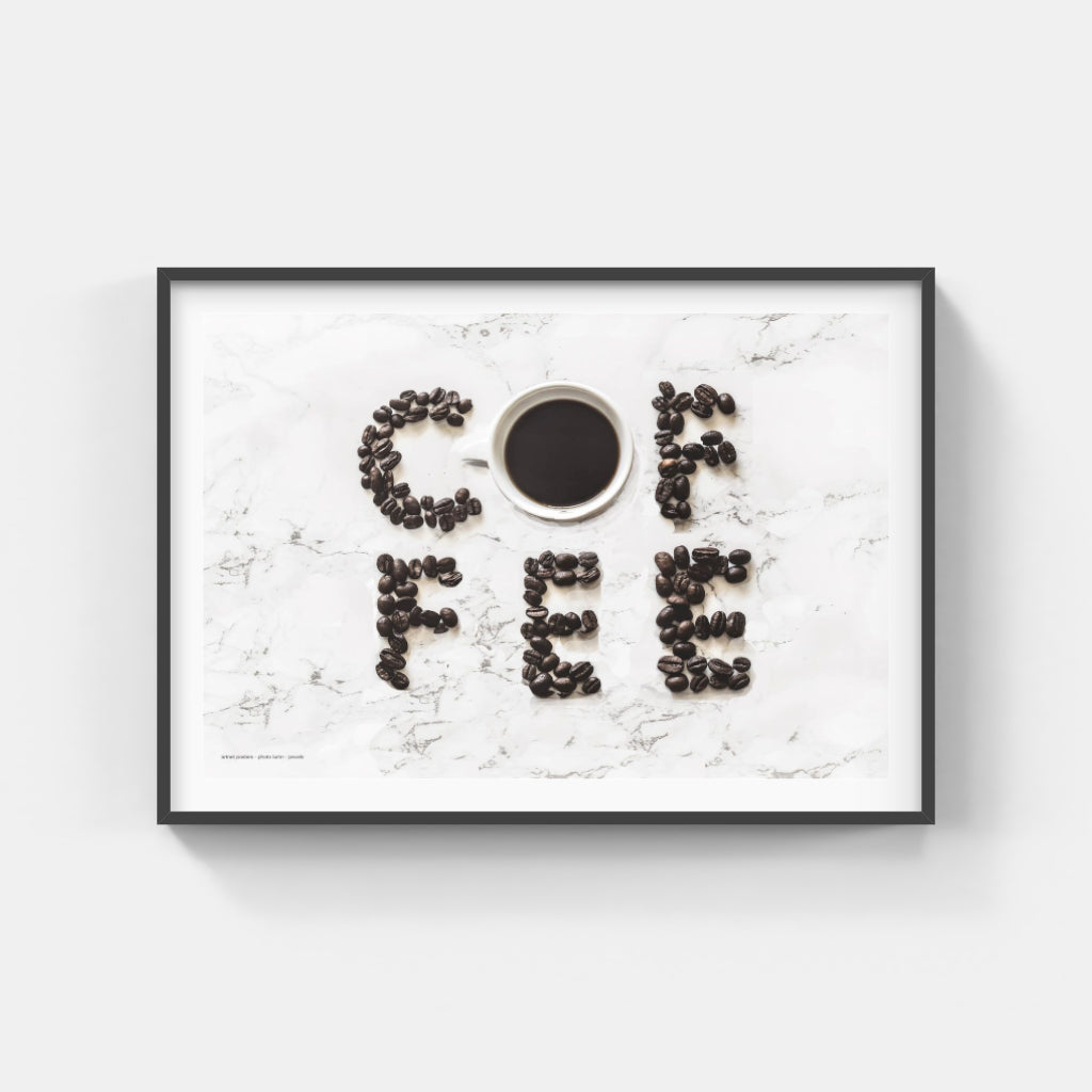 Poetry in Beans - coffee poster