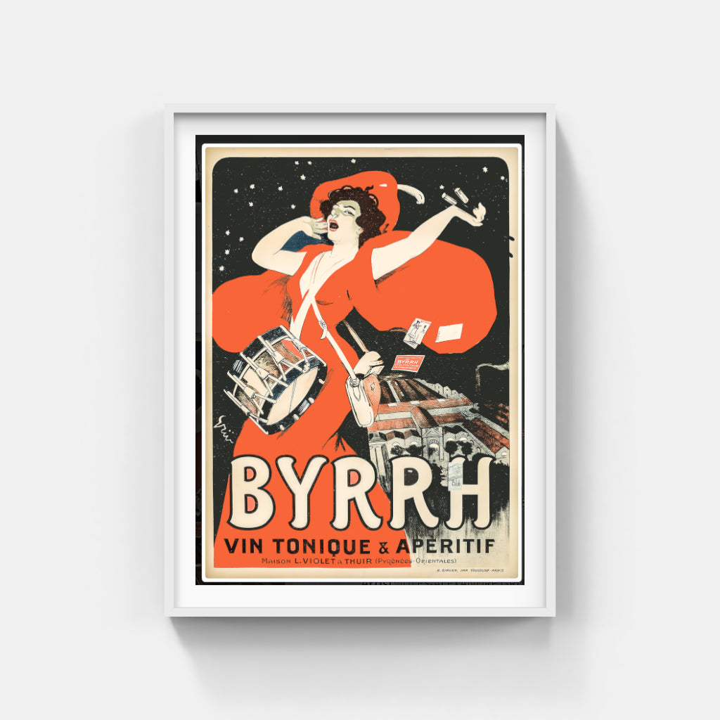 Byrrh apéritif retro poster