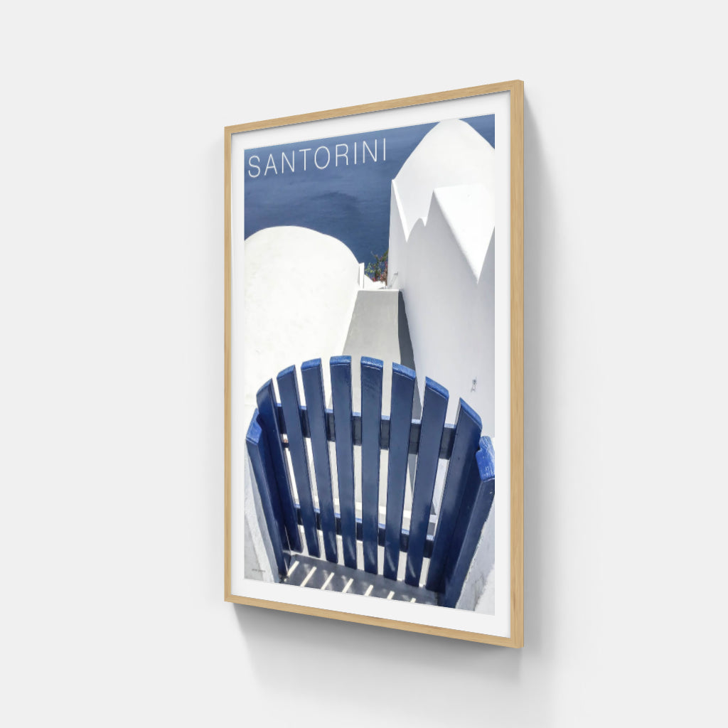 Santorini Blue Gate - Greece poster