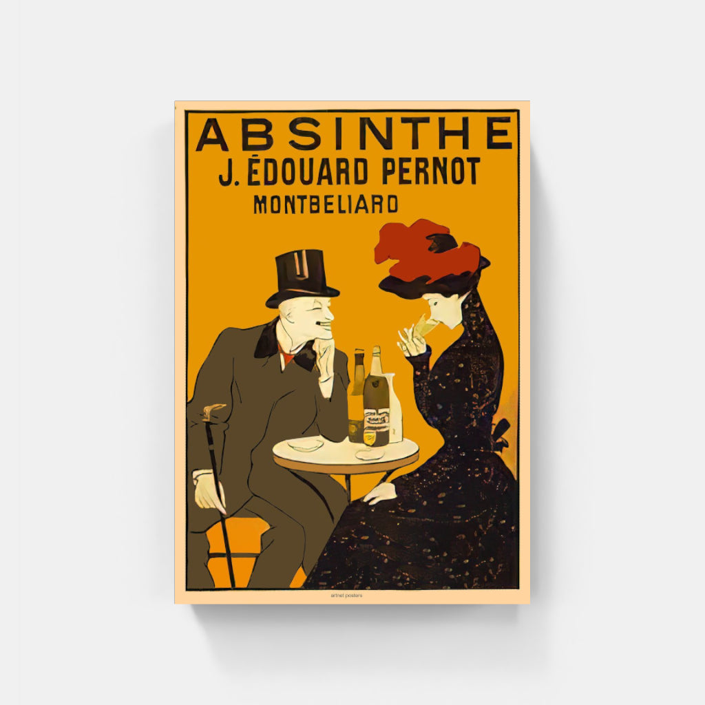 Absinthe makes the Heart Grow Fonder - retro poster