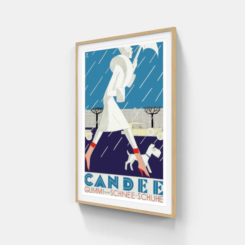 Candée Boots retro poster