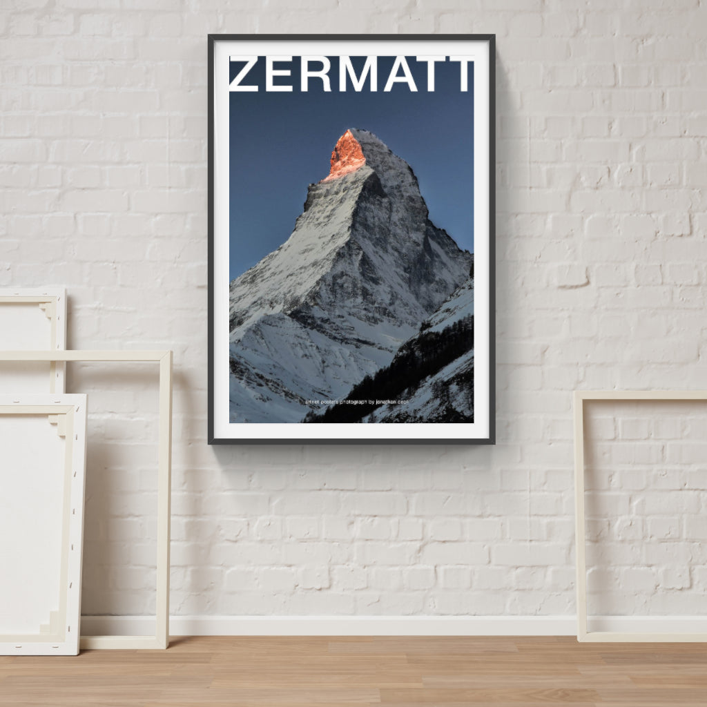 Dawn on the Matterhorn poster