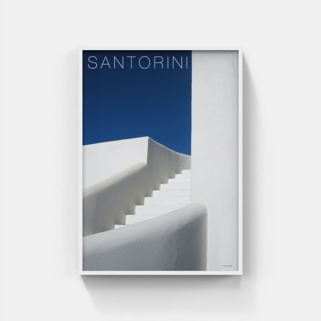 Santorini Steps - Greece poster